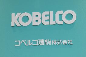 KOBELCO Construction Machinery signboard and logo